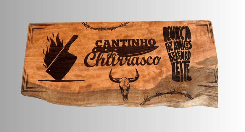 Tábua Decorativa 'Cantinho do Churrasco'